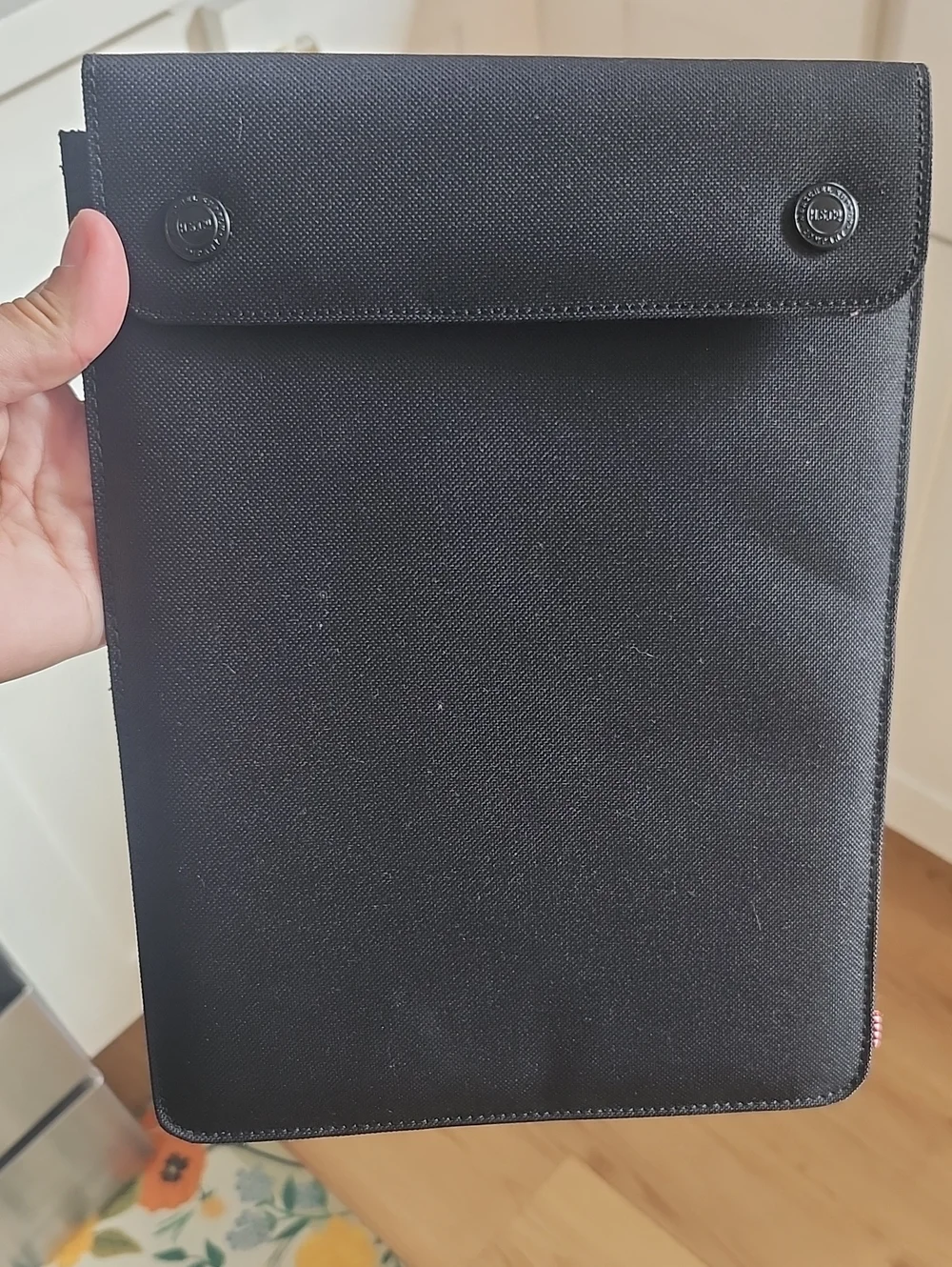 Herschel Supply Company Black Tablet Sleeve with Snap Closure